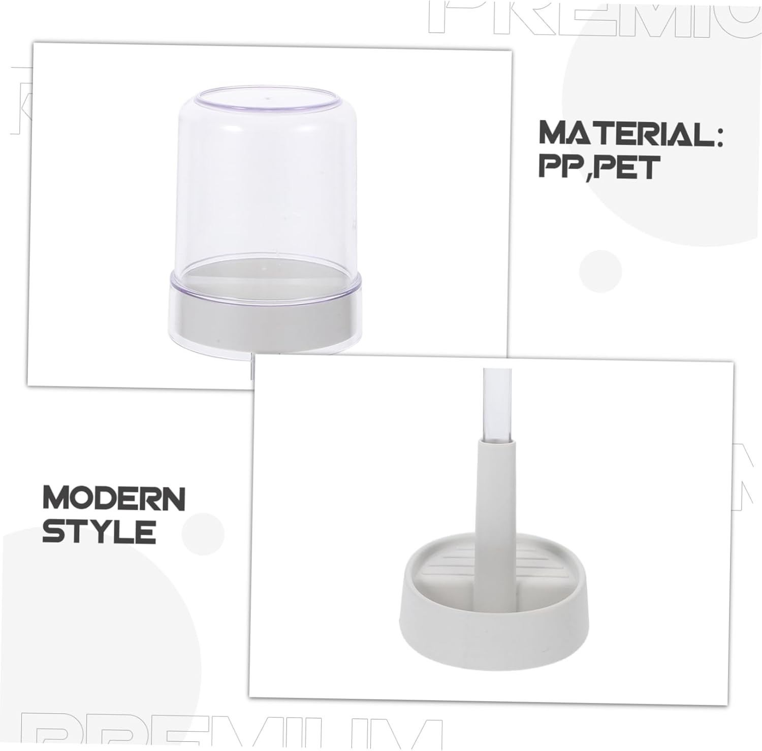 IMIKEYA Toothbrush Holder with Cover and Cup Slot