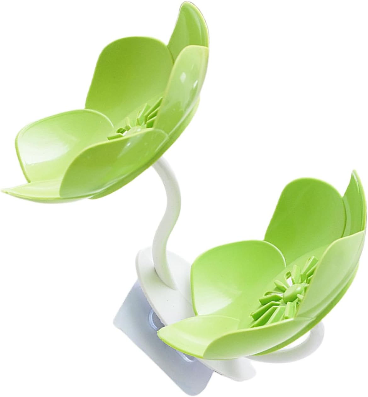 XISAOK Strong Adhesive Lotuses Design Soap Dish 1