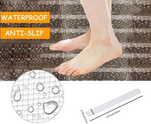 24 PCS Anti Slip Strips for Bathtub Shower Stairs - White