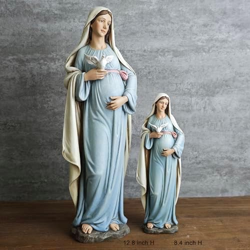 BC Catholic Pregnant Mary Statue 84 Inch Hand Painted