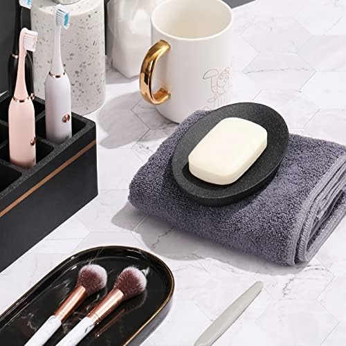 Shinowa Gravel Black Soap Dish - Mini Resin Storage Tray