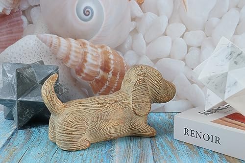 Hymmah Rustic Dog Decor Statue for Living Room