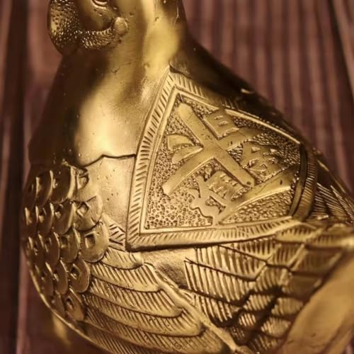 Copper Chicken Statue Zodiac Rooster Home Decor