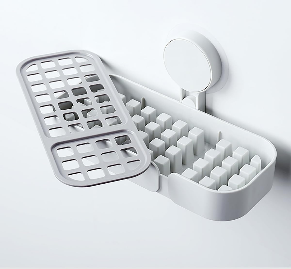 BE-TOOL Suction Soap Dish Holder Universal Kitchen Sink Bathroom Accessory
