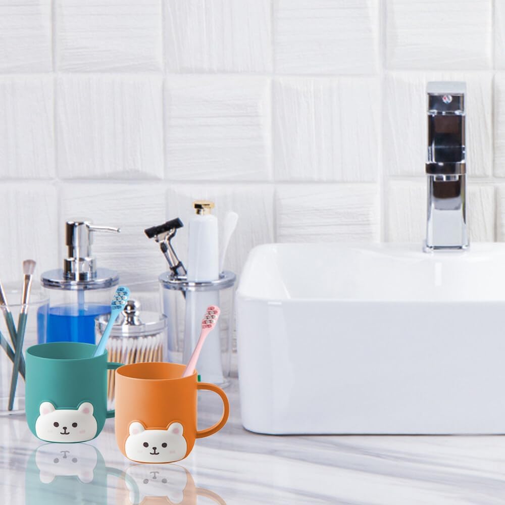 2 Pieces Toothbrush Tumbler for Kids and Travel 1