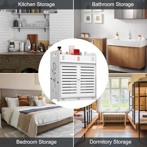 curfair Bathroom Wall Cabinet with Vent Doors 1