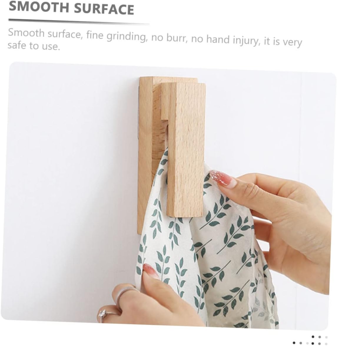 Parliky Solid Wood Bathroom Towel Rack Hook