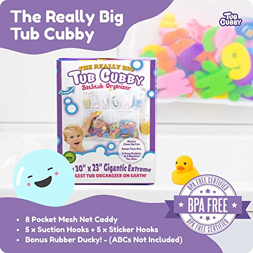 Tub Cubby Original Bath Toy Storage - 30x23 Mesh Shower Caddy
