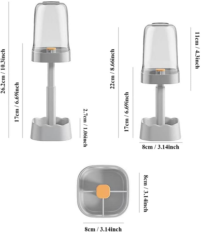Oniapro 1 Piece Adjustable Toothbrush Holder with Cover 1