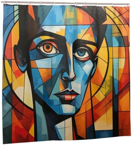 DAOWANGZUO Boy Face Shower Curtain Set