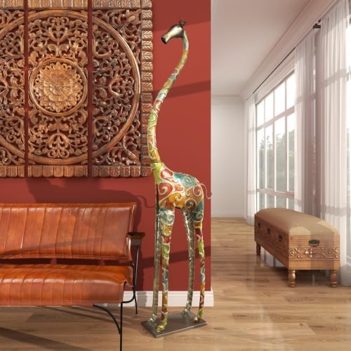 Deco 79 Metal Giraffe Decorative Statue
