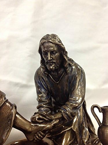 WU Unicorn Studios Jesus Washing His Disciples Feet Bronze Statue