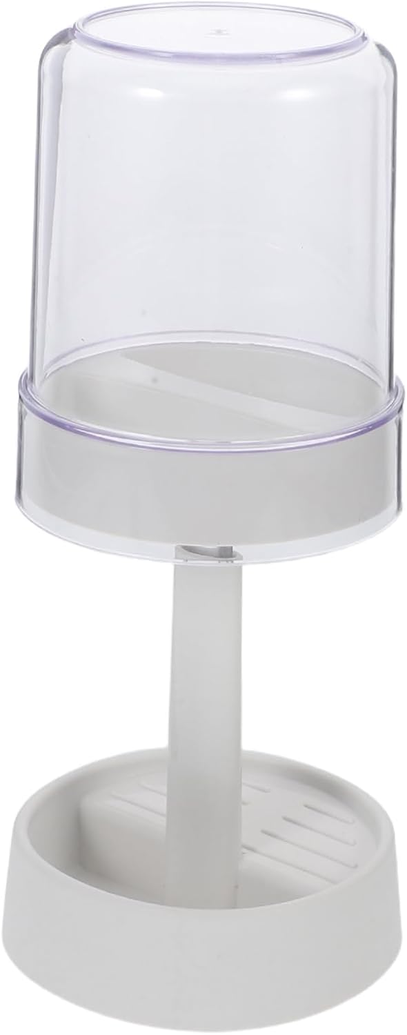 GLEAVI Modern Toothbrush Holder with Lid and Cup