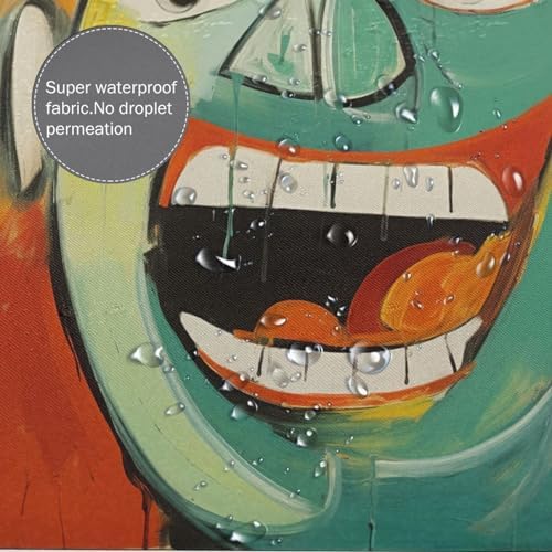 Laughing Boy Shower Curtain Set with 12 Hooks