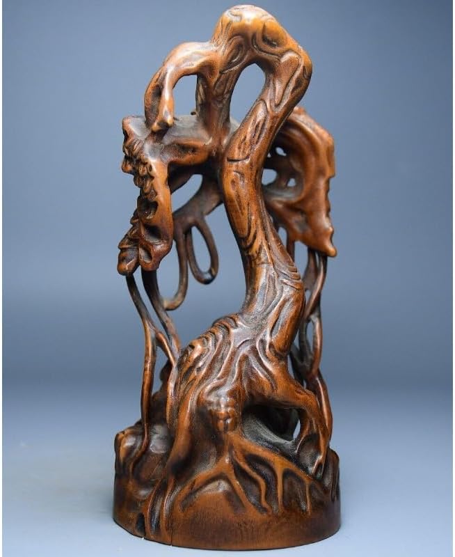 LimpaC Handcrafted Boxwood Arhat Statue