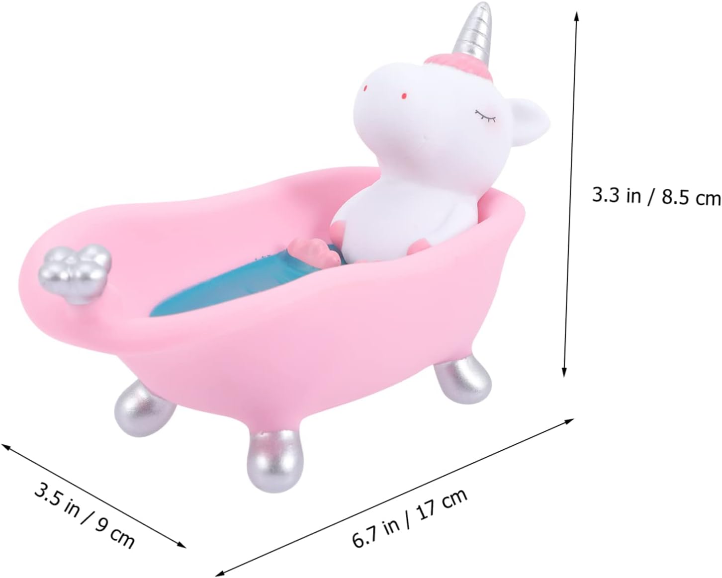 BESTYASH Cute Unicorn Soap Dish for Bathroom