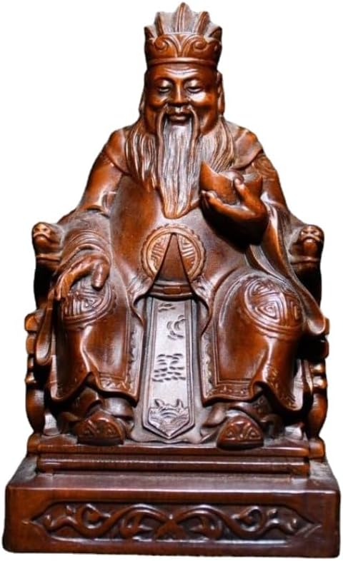 LimpaC Handcrafted Boxwood Wealth God Statue