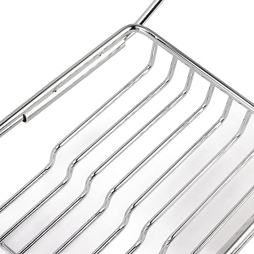 Fafeicy Metal Marble Bathtub Rack with Anti-Slip Design