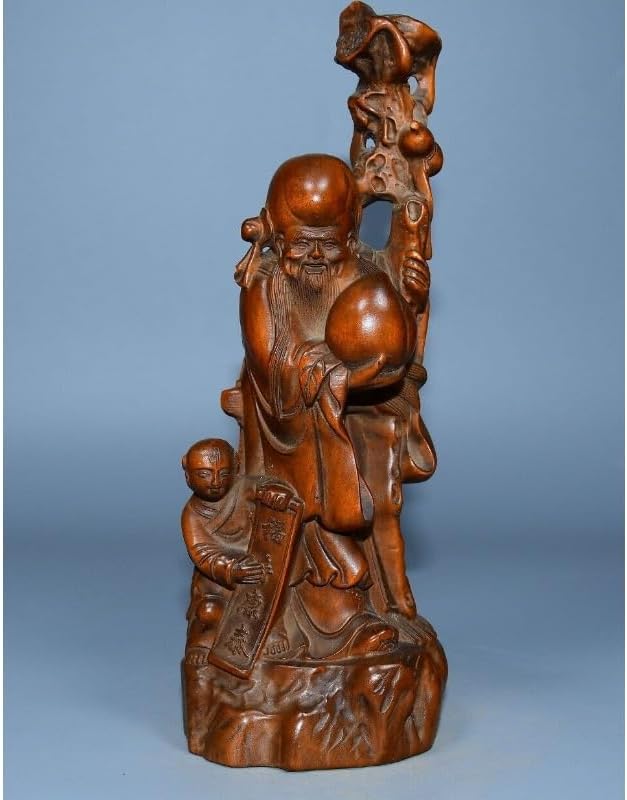 LimpaC Mini Boxwood Child Longevity God Figurine