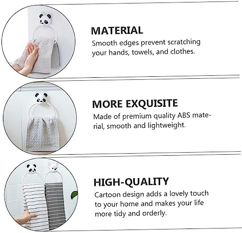 SWOOMEY 3PCS Cartoon Wall Mounted Towel Rack