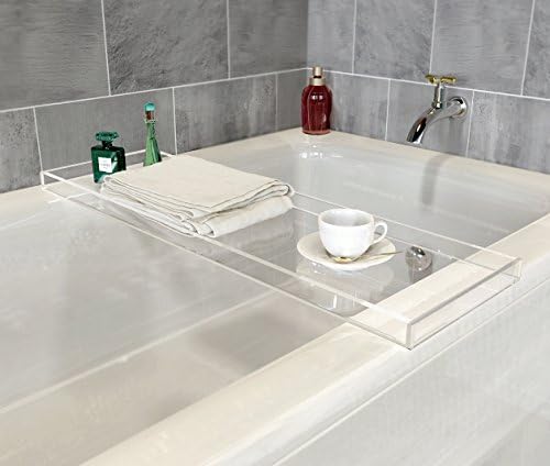 ONELUX Durable Clear Acrylic Bathtub Tray 1
