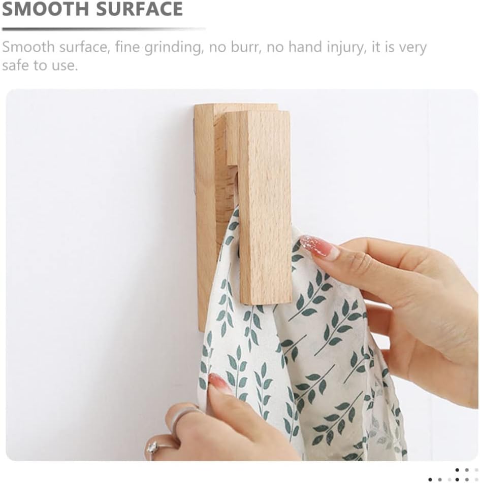 Cabilock Modern Solid Wood Towel Hook