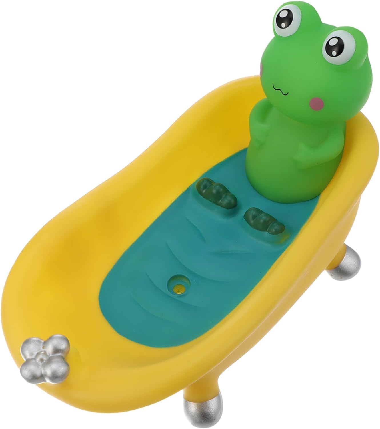 1pc Frog Shape Soap Dish Draining Holder for Bathroom Kitchen