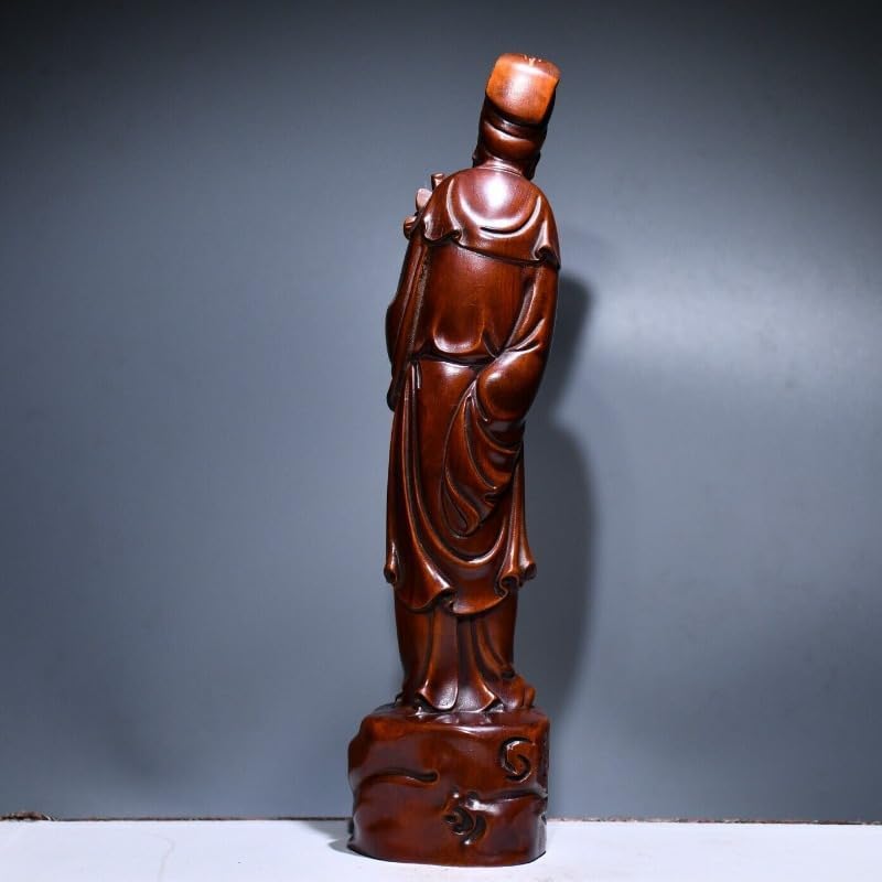 LimpaC Boxwood Doctor Li Shizhen Meditating Statue