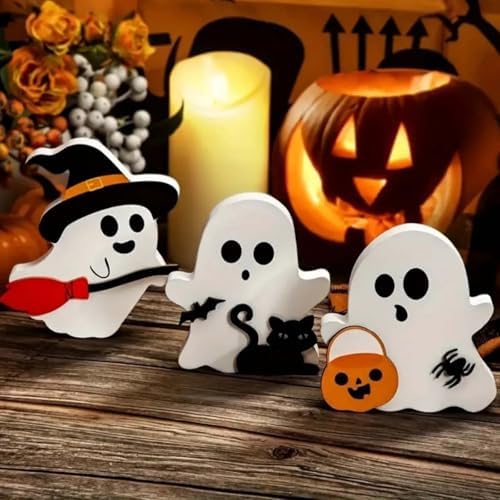 Cute Halloween Ghost Statues for Home Decor