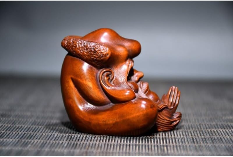 LimpaC Handmade Boxwood Bodhidharma Statue