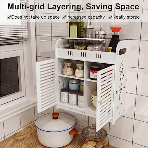 Saterkali Bathroom Shelve Cabinet White 1694 x 1497 x 709