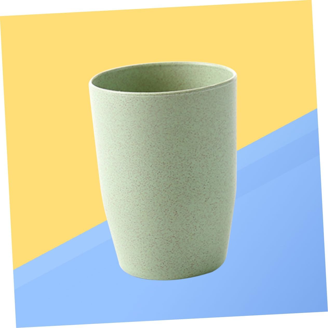 PRETYZOOM Lightweight Wheat Stem Rinsing Mug for Bath Use