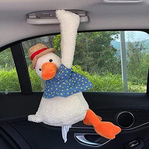 DULRLLY Cute Duck Butt Tissue Holder for Car