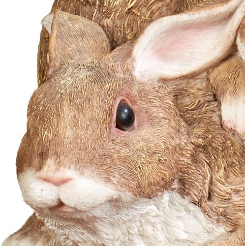Touch of Class Playful Buddies Bunny Sculpture - White Tawny