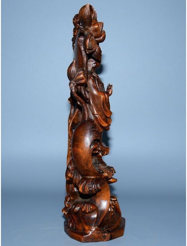 LimpaC Collection Mini Boxwood Kwan-yin Statue