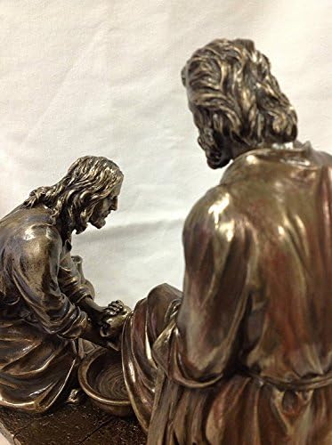 WU Unicorn Studios Jesus Washing His Disciples Feet Bronze Statue