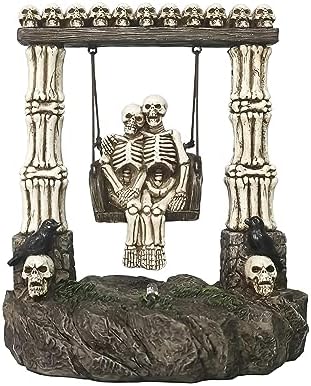 JORAE Swinging Skeleton Couple LED Decor
