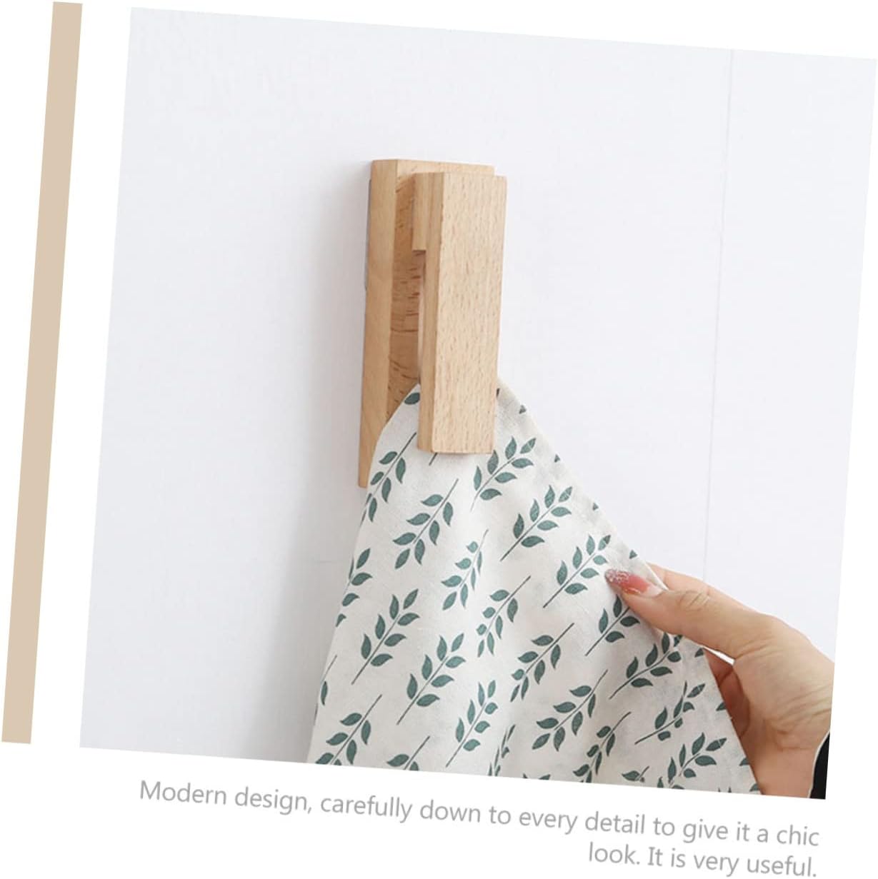 Parliky Solid Wood Bathroom Towel Rack Hook