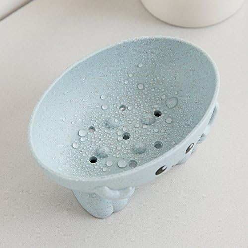 Eco-Friendly Plant Fibre Soap Dish with Smiling Face
