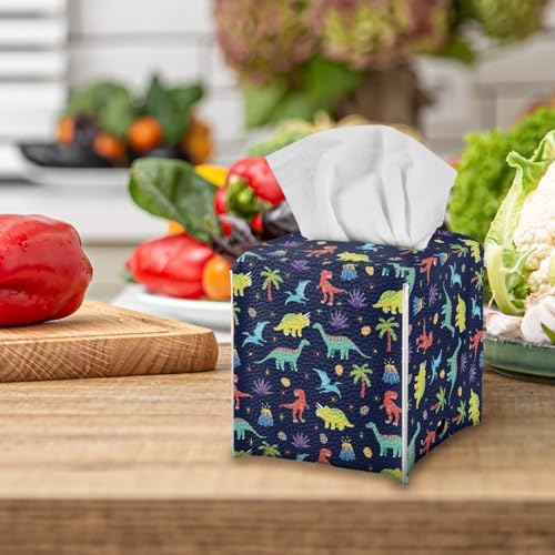 AFPANQZ Cartoon Dinosaur Tissue Box Cover Case