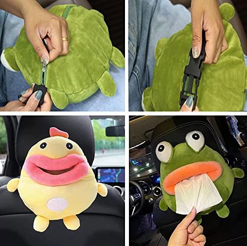 Cute Cartoon Animal Tissue Box Holder for Car and Home