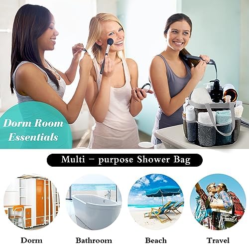 Attmu Mesh Shower Caddy Portable for Dorm Room and Travel