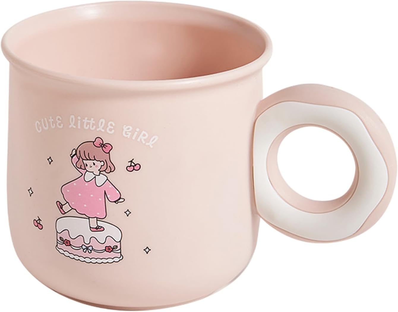 Cute Toothbrush Holder with Kawaii Dessert Design Pink