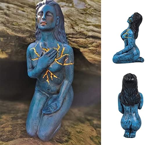 SHINILY Self Love Goddess Sculpture Blue 71 Inch Statue