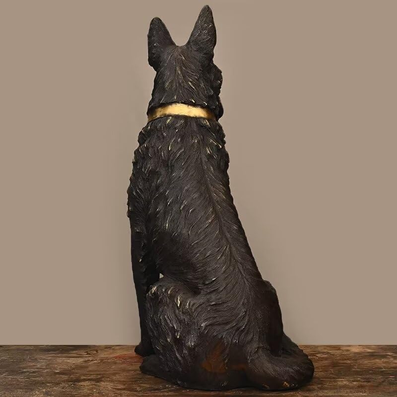 Julrybox Brass Lucky Dog Feng Shui Statue Decor