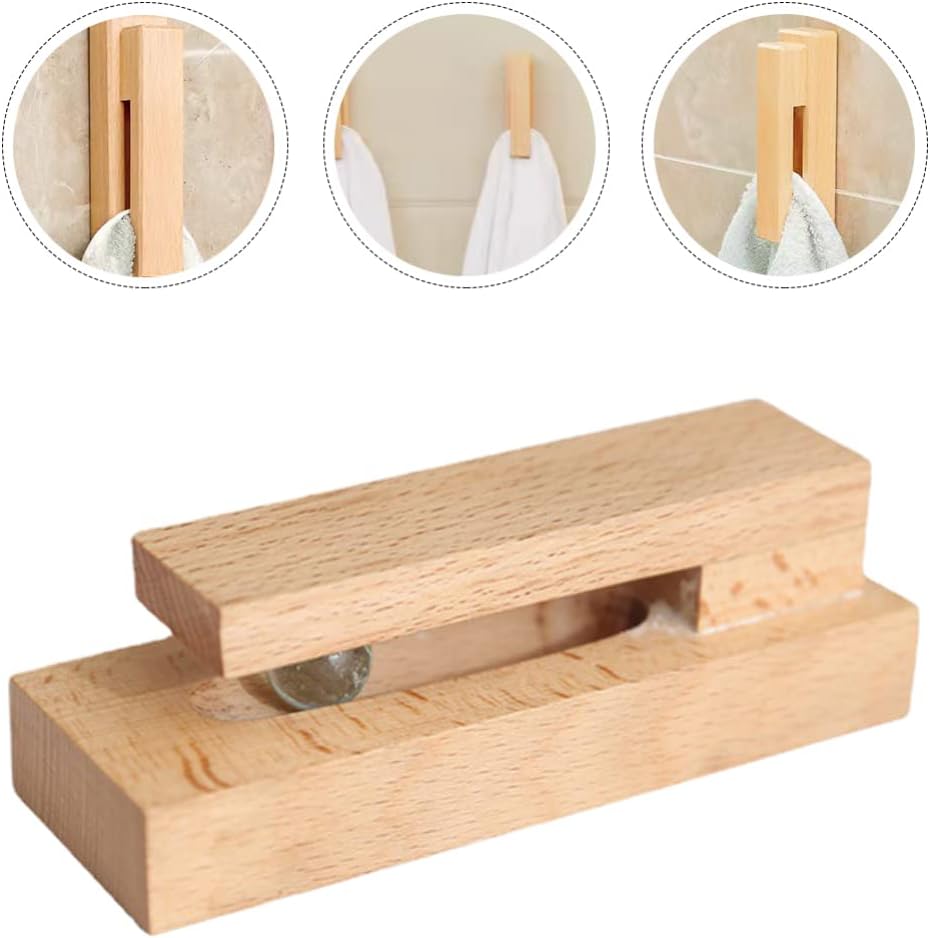 Cabilock Modern Solid Wood Towel Hook