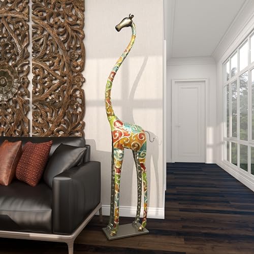 Deco 79 Metal Giraffe Decorative Statue