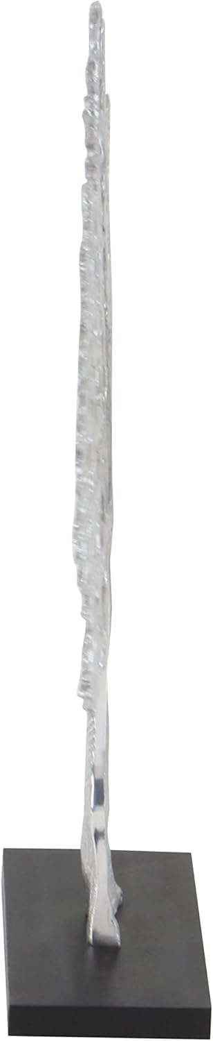 Deco 79 Silver Black Tree Sculpture Home Decor Statue