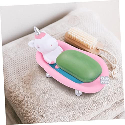 PRETYZOOM Adorable Unicorn Soap Dish Holder