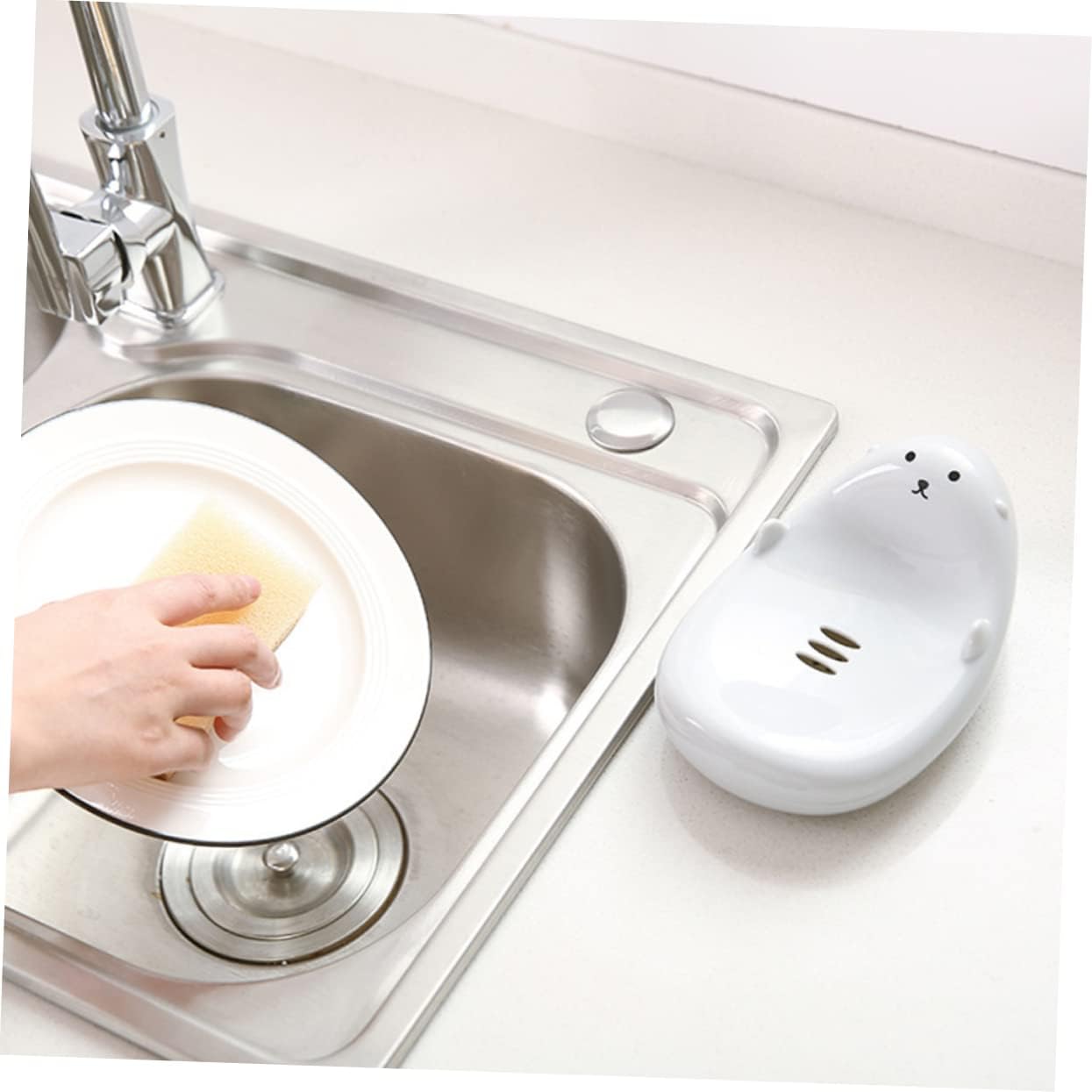 Zerodeko Leak-Proof Soap Holder with Modern Design